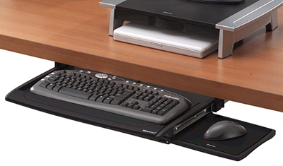 N1 Подставка под клавиатуру и мышь. Цвет черный.