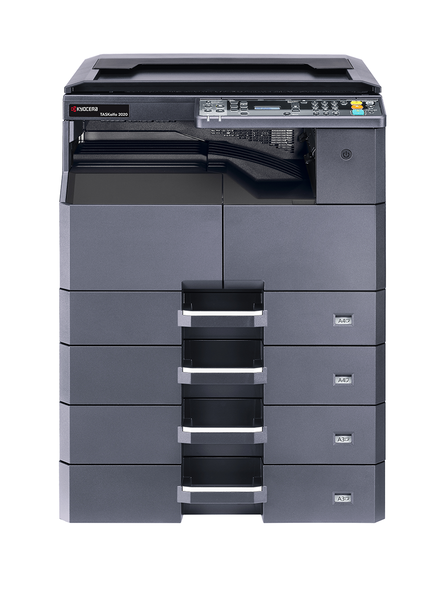 МФУ лазерное черно-белое Kyocera TASKalfa 2020 (A3, 20/10 ppm А4/A3, 600  dpi, 256 Mb, USB 2.0, б/крышки, тонер) (арт. 1102ZR3NL0) купить в OfiTrade  | Характеристики, фото, цена