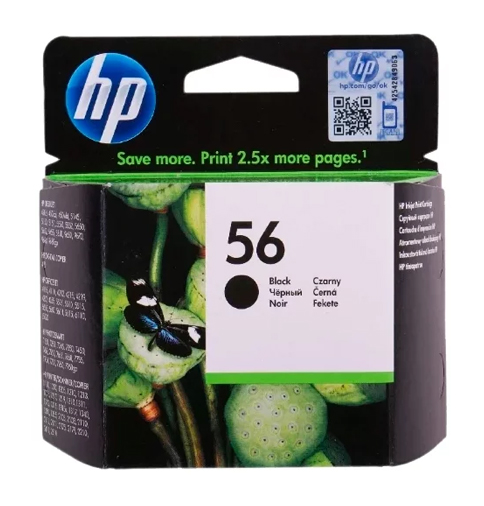 HP 56 Black Original Ink Cartridge. . 520 . . C6656AE OfiTrade