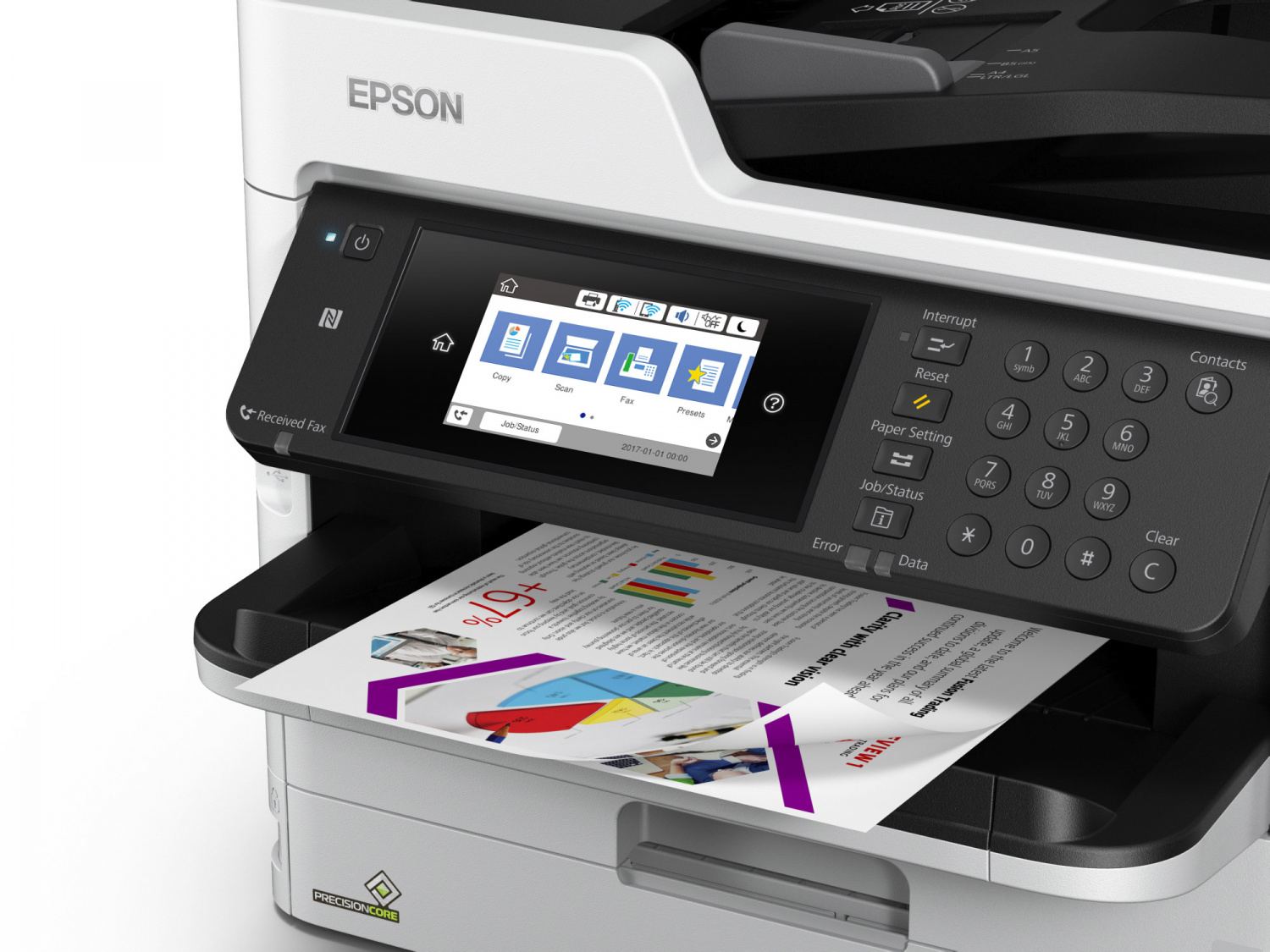 МФУ струйное цветное Epson WorkForce Pro WF-C5790DWF (арт. C11CG02401)  купить в OfiTrade | Характеристики, фото, цена