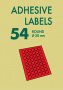 Самоклеящаяся бумага Lomond универсальная для этикеток, А4, 54 дел. (Д: 30 мм), красная, 80 г/м² (арт. 2113005)