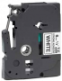Наклейка ламинированная Brother (6 мм, черный на белом) (арт. TZS211)